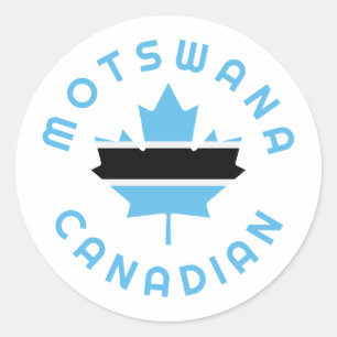 Canadese Motswana Roots Ronde Sticker