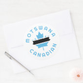 Canadese Motswana Roots Ronde Sticker (Envelop)