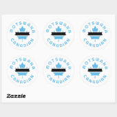 Canadese Motswana Roots Ronde Sticker (Vel)