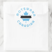 Canadese Motswana Roots Ronde Sticker (Tas)