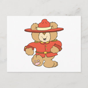 Canadese Mountie Beer Briefkaart