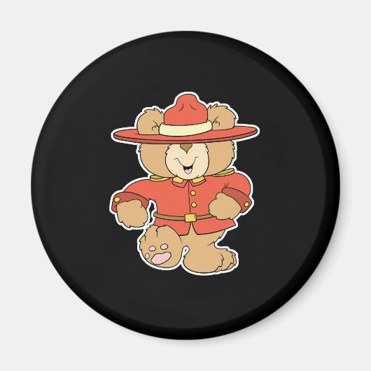 Canadese Mountie Beer Magneet (Voorkant)