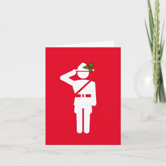 Canadese mountie Icon-kerstkaart Kaart (Voorkant)