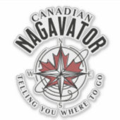 Canadese Nagavator Sticker (Voorkant)