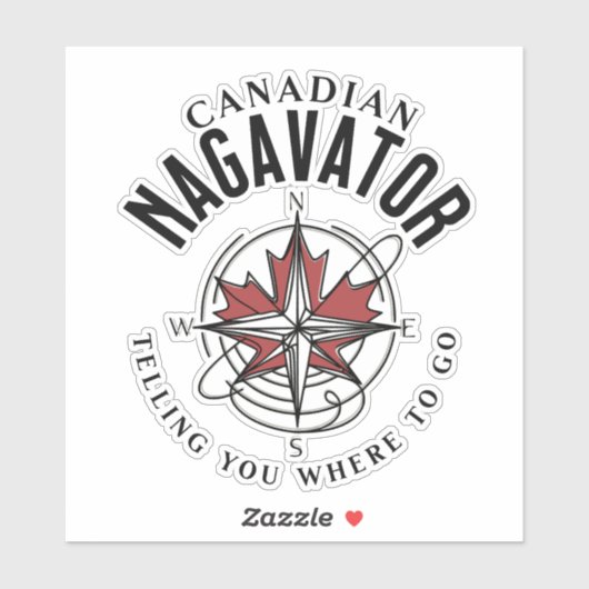 Canadese Nagavator Sticker (Vel)