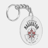 Canadese Nagavator vertelt je waar je heen moet tu Sleutelhanger (Voorkant Links)