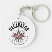 Canadese Nagavator vertelt je waar je heen moet tu Sleutelhanger (Achterkant)