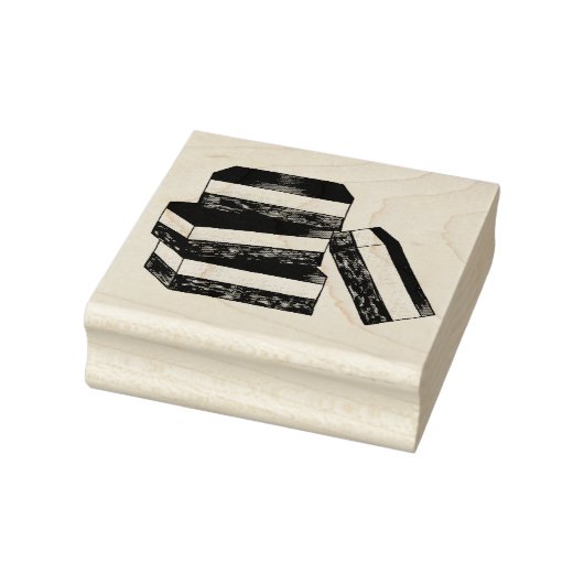 Canadese Nanaimo Bar BC Canada Bakkerij Dessert Fo Rubberstempel (Stempel)