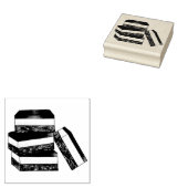 Canadese Nanaimo Bar BC Canada Bakkerij Dessert Fo Rubberstempel (Gestempeld)