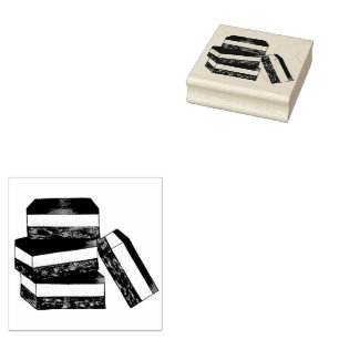 Canadese Nanaimo Bar BC Canada Bakkerij Dessert Fo Rubberstempel