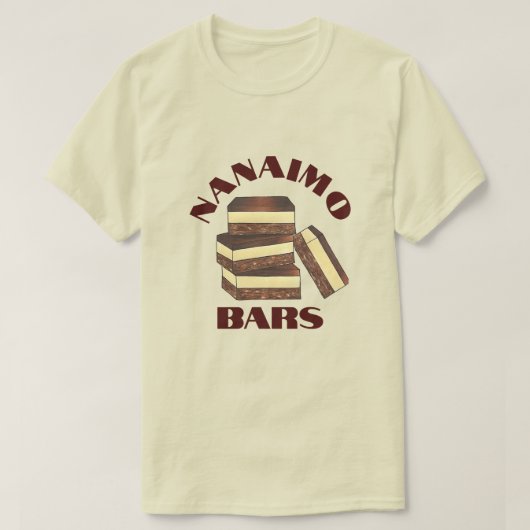 Canadese Nanaimo Bar BC Canada Bakkerij Dessert Fo T-shirt (Design voorkant)