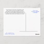 Canadese National CN 2453 - GE "Dash 8"-locomotief Briefkaart (Achterkant)