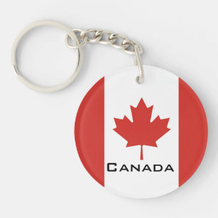 Canadese nationale vlagpatriottische cadeaus sleutelhanger