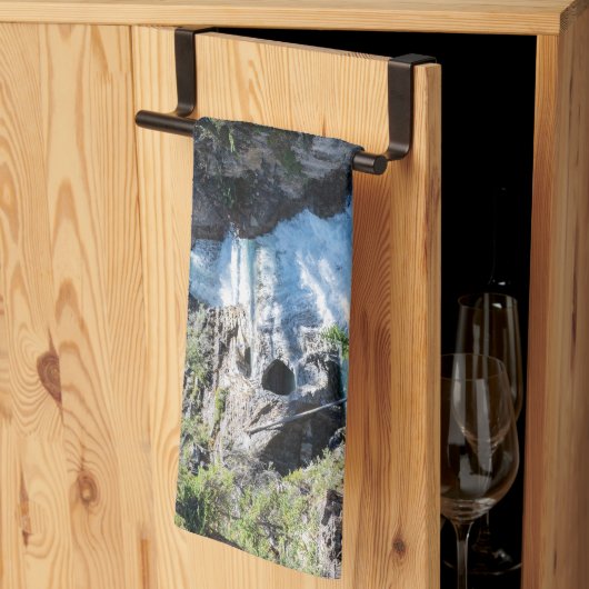 Canadese Natuur, Stanley Herfsten Waterval Theedoek (Derde Gevouwen)