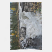 Canadese Natuur, Waterval Athabasca Falls Theedoek (Verticaal)