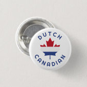Canadese Nederlandse roots Ronde Button 3,2 Cm (Voorkant /achterkant)
