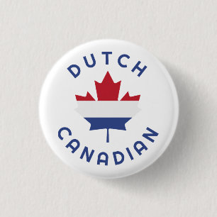 Canadese Nederlandse roots Ronde Button 3,2 Cm