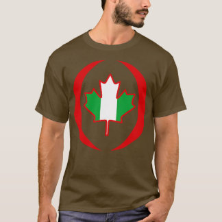 Canadese Nigeriaanse Multinationale Patriot Flag T-shirt