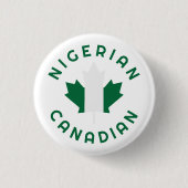 Canadese Nigeriaanse wortels Ronde Button 3,2 Cm (Voorkant)