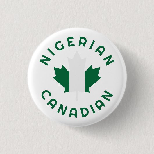 Canadese Nigeriaanse wortels Ronde Button 3,2 Cm (Voorkant)