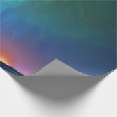 Canadese noordelijke lichten cadeaupapier (Hoek)