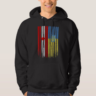 Canadese Oekraïense vlag Hoodie