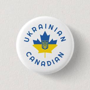 Canadese Oekraïense wortels Ronde Button 3,2 Cm