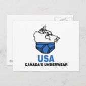 Canadese ondergoed briefkaart (Voorkant / Achterkant)