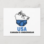Canadese ondergoed briefkaart (Voorkant)