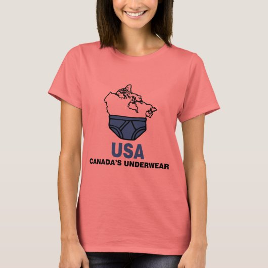 Canadese ondergoed t-shirt (Voorkant)