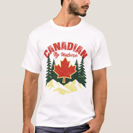 Canadese ontwerp met vintage wildernis t-shirt