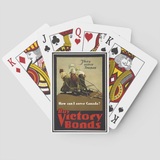 Canadese oorlogsobligaties pokerkaarten (Achterkant)