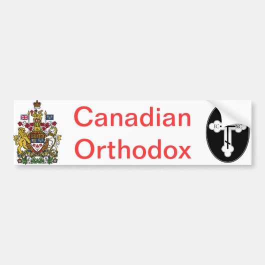 Canadese Orthodoxe T-shirts en Meer... Bumpersticker (Voorkant)