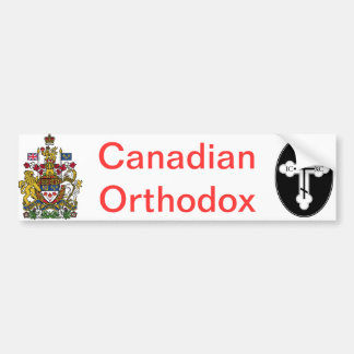Canadese orthodoxe T-Shirts en nog veel meer... Bumpersticker