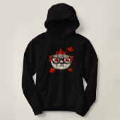 Canadese Otter Maple Leaf Patriotic Canada Flag Hoodie (Design voorkant)