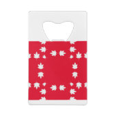 canadese paarse bladeren creditkaart flessenopener (Achterkant)