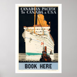 Canadese Pacific naar Canada en de VS Reizen in Ou Poster