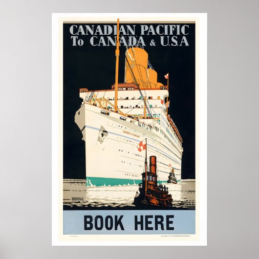 Canadese Pacific naar Canada en de VS Reizen in Ou Poster (Voorkant)
