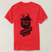 Canadese Pacific stoomschepen Toerist T-shirt (Design voorkant)