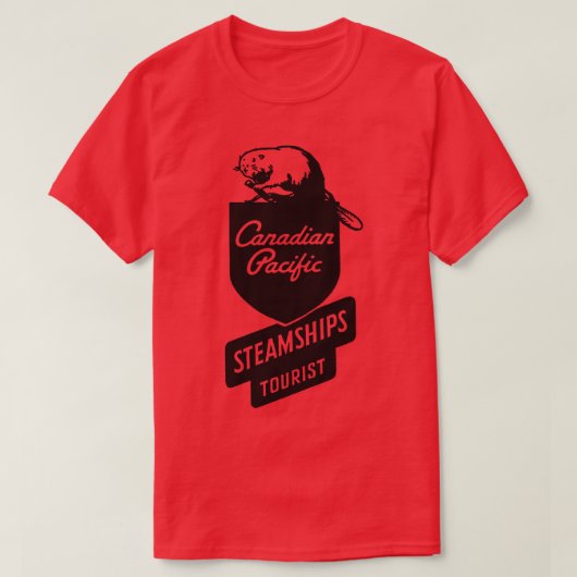 Canadese Pacific stoomschepen Toerist T-shirt (Design voorkant)