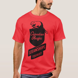 Canadese Pacific stoomschepen Toerist T-shirt