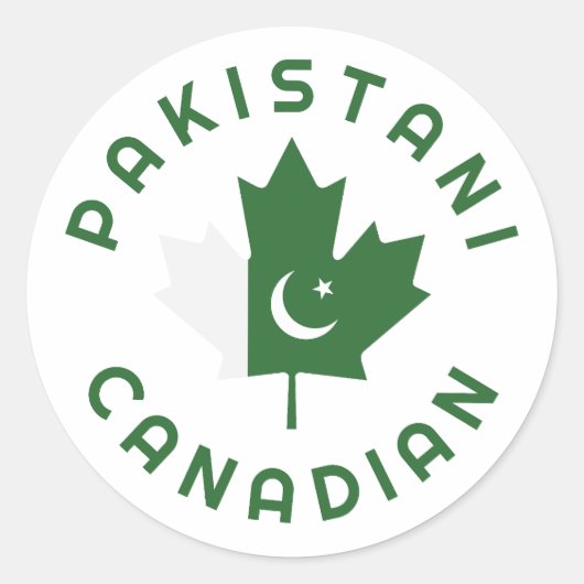 Canadese Pakistaanse roots Ronde Sticker (Voorkant)