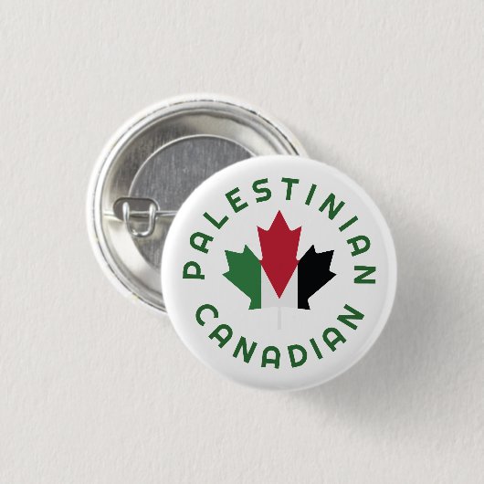 Canadese Palestijnse roots Ronde Button 3,2 Cm (Voorkant /achterkant)
