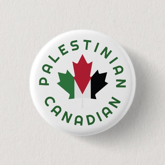 Canadese Palestijnse roots Ronde Button 3,2 Cm (Voorkant)