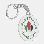 Canadese Palestijnse roots Sleutelhanger (Voorkant Links)
