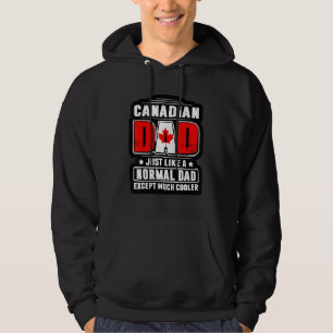 Canadese papa net als een normale papa behalve vee hoodie