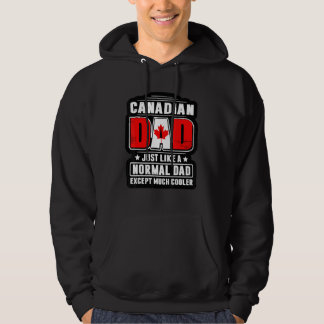 Canadese papa net als een normale papa behalve vee hoodie