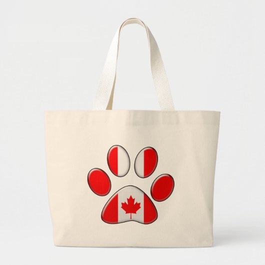 Canadese patriotkat grote tote bag (Voorkant)