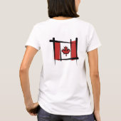 Canadese penseelvlag t-shirt (Achterkant)