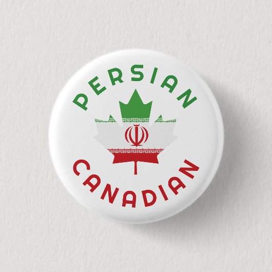 Canadese Perzische roots Ronde Button 3,2 Cm (Voorkant)